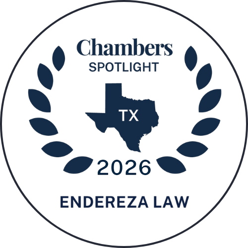 chambers spotlight on Endereza Law in 2026, recognizing endereza as the best business lawyer in san antonio