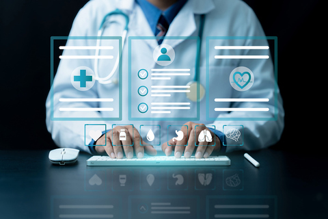 Doctor healthcare provider using artificial intelligence AI in healthcare for patient work in texas which has new regulations in 2026